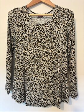 Salaam Animal Print Tunic Size Large Animal Print Wild Coastal Grandma Artsy